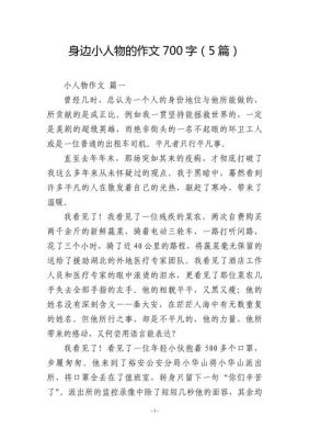 描写人物的作文