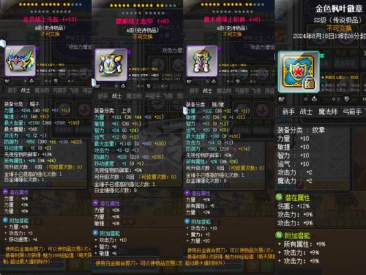 冒险岛历代皇套装有哪些